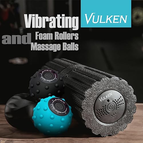Miniatura 7 de Vulken Acusphere - Pelota de masaje vibratoria de alta intensidad de 4 velocidades para músculos y fitness, alivio del dolor de fascitis plantar,