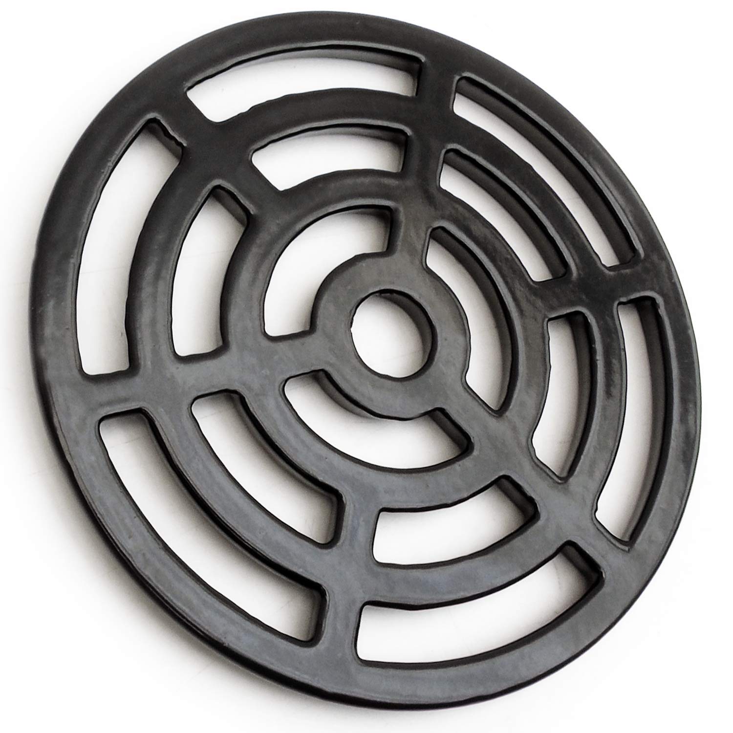 Jones & Grey - 6" Inch 150mm Round Cast Alloy Metal Drain Cover Gully Grid Grate Black