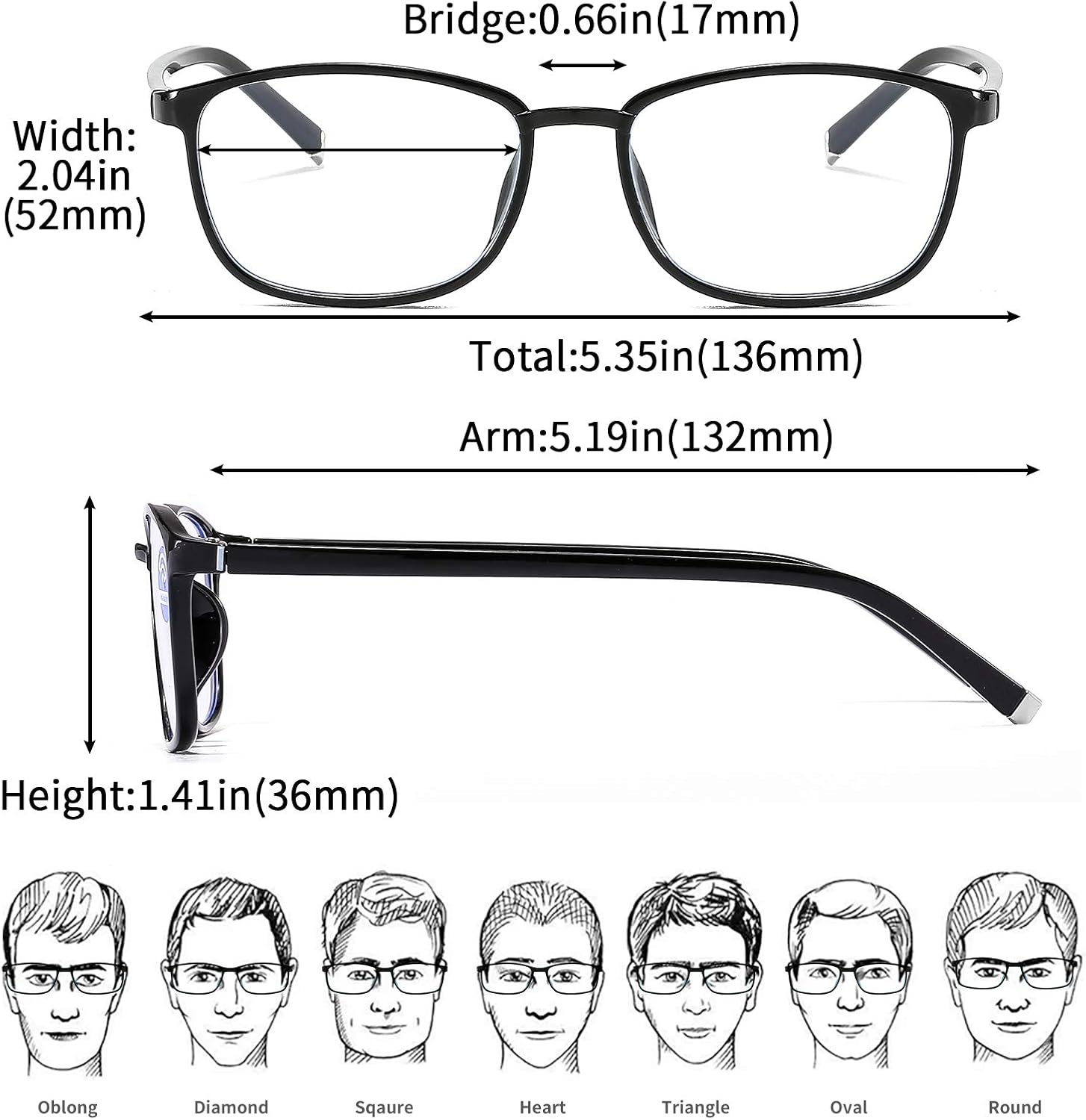 Suertree Anti-Blue Computer Reading Glasses - Image 3