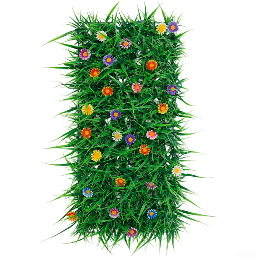 Césped sintético de plástico recortable para decoración de jardín exterior