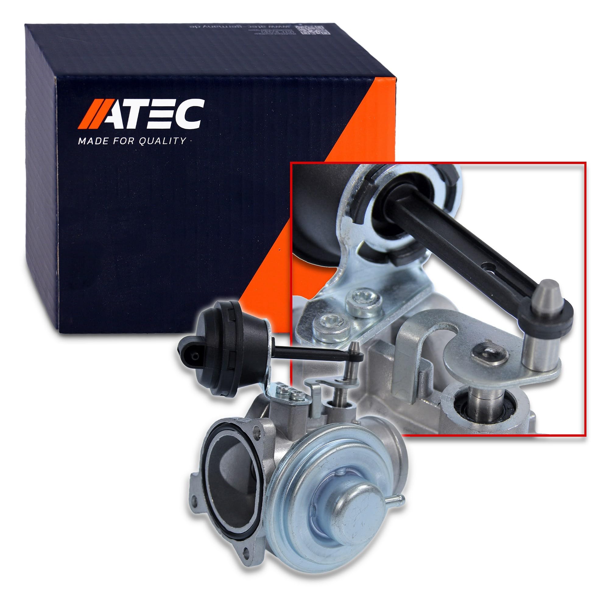 ATEC Germany 1x valvola EGR a membrana pneumatica, incl. guarnizione Compatibile con AUDI A4 B5, A4 B6, A6 C5, FORD GALAXY Mk1, SEAT ALHAMBRA, SKODA SUPERB 1, VW PASSAT B5, PASSAT B5.5, SHARAN,