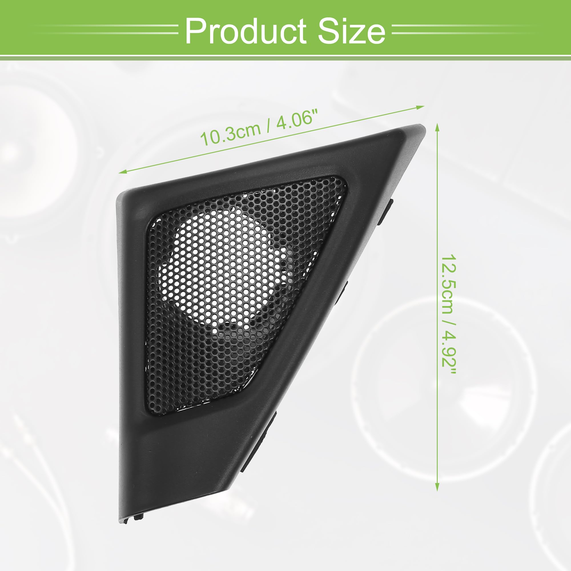 QUARKZMAN Cubierta De Altavoz De Puerta Delantera Interior Para Ventana Y Pilar A Para Bmw Serie 5 2009-2016 Con Destornillador Abs Negro - Paquete De 2