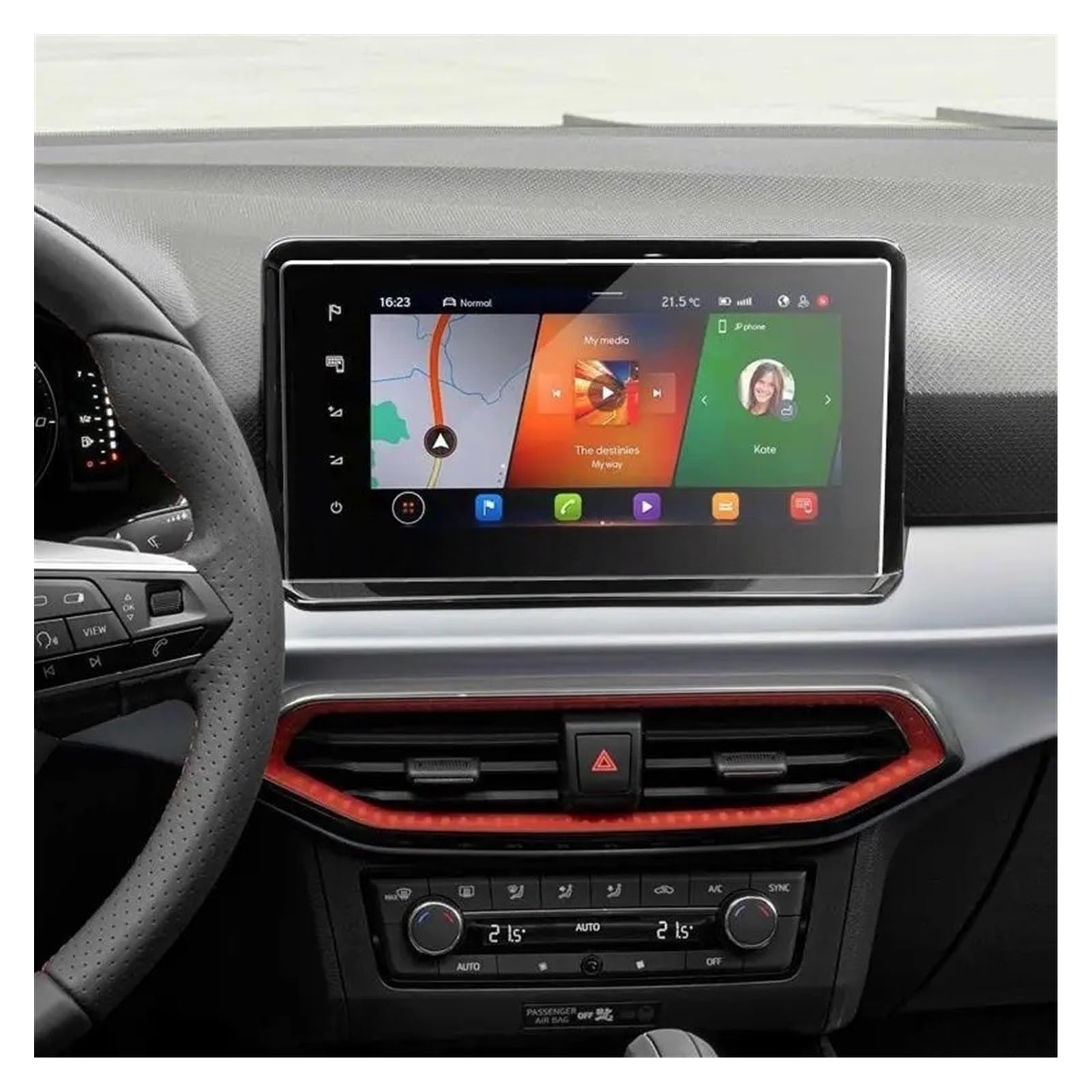 Protecteur D'écran en Pet pour SE&AT Ibiza 2022, Film De Protection pour Affichage D'infodivertissement Voiture, Radio GPS, 9.2 Pouces Film prote écran