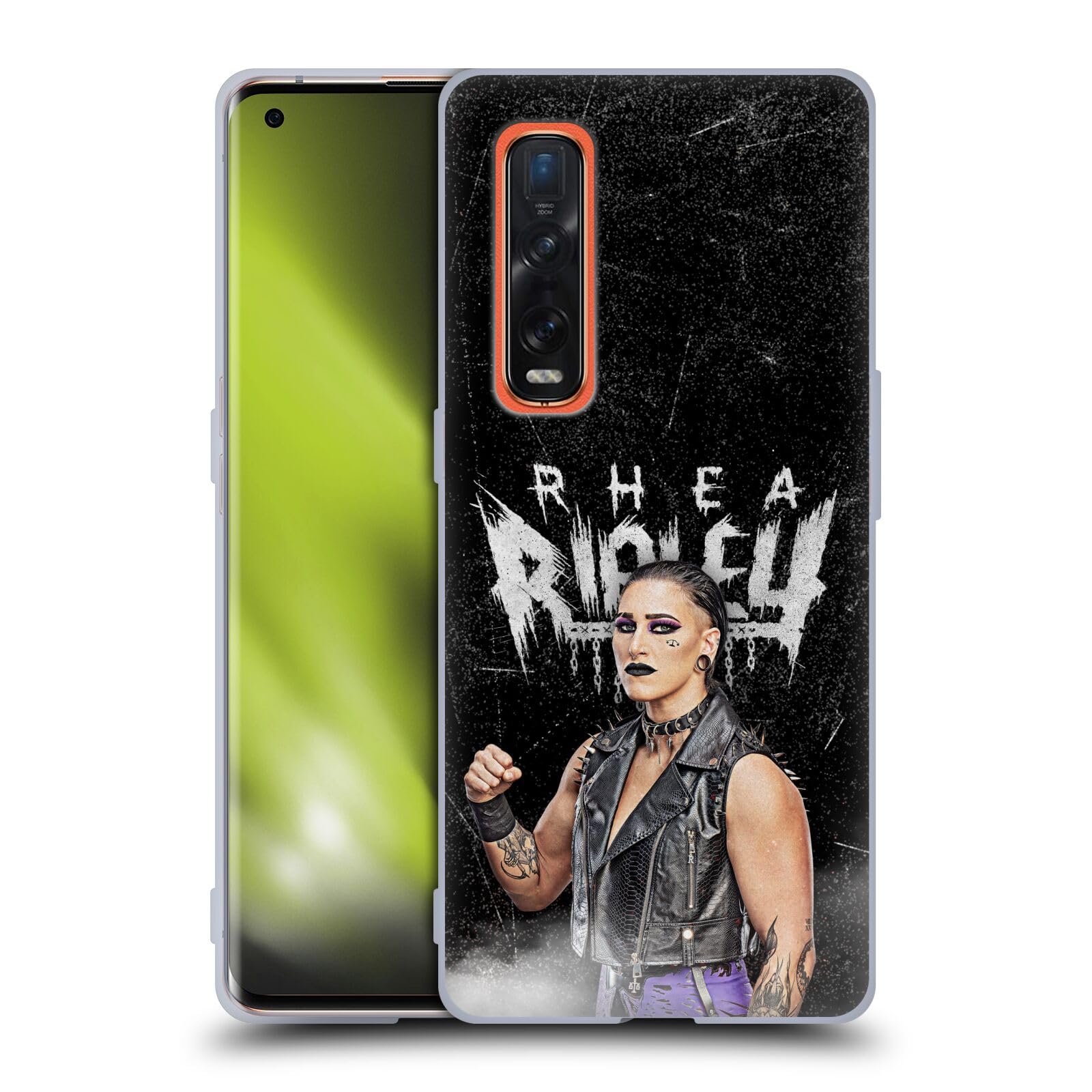 Head Case Designs Officially Licensed WWE Portrait Rhea Ripley Soft Gel Case Compatible With Oppo Find X2 Pro 5G — image 1
