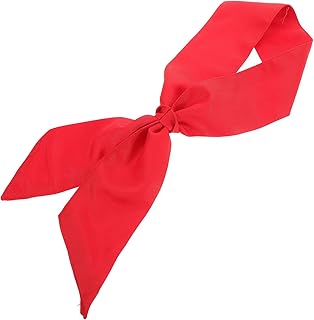 [ULDIGI] 赤いキッチンスカーフ 厚手生地のシェフネッカチーフ 通気性と防湿性 シェフ用汗拭きタオル レストラン調理スタッフ向け