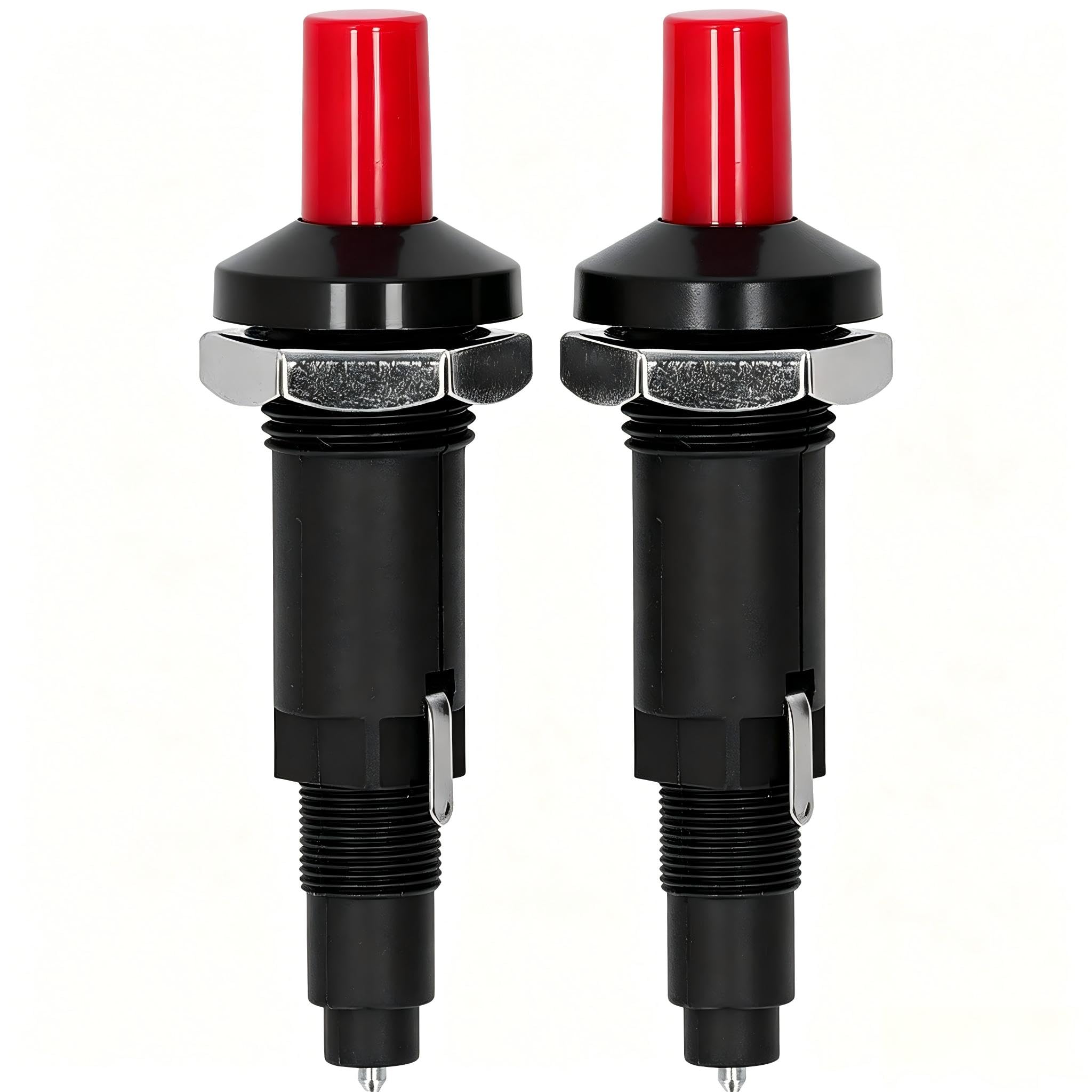 Allumeur Piézoélectrique,1 Out 2 Allumeur à Bouton,d'allumage à étincelle piézo,Allumeur Gril de Barbecu,pour barbecue à gaz Allumeur à électrode-2 Pièces