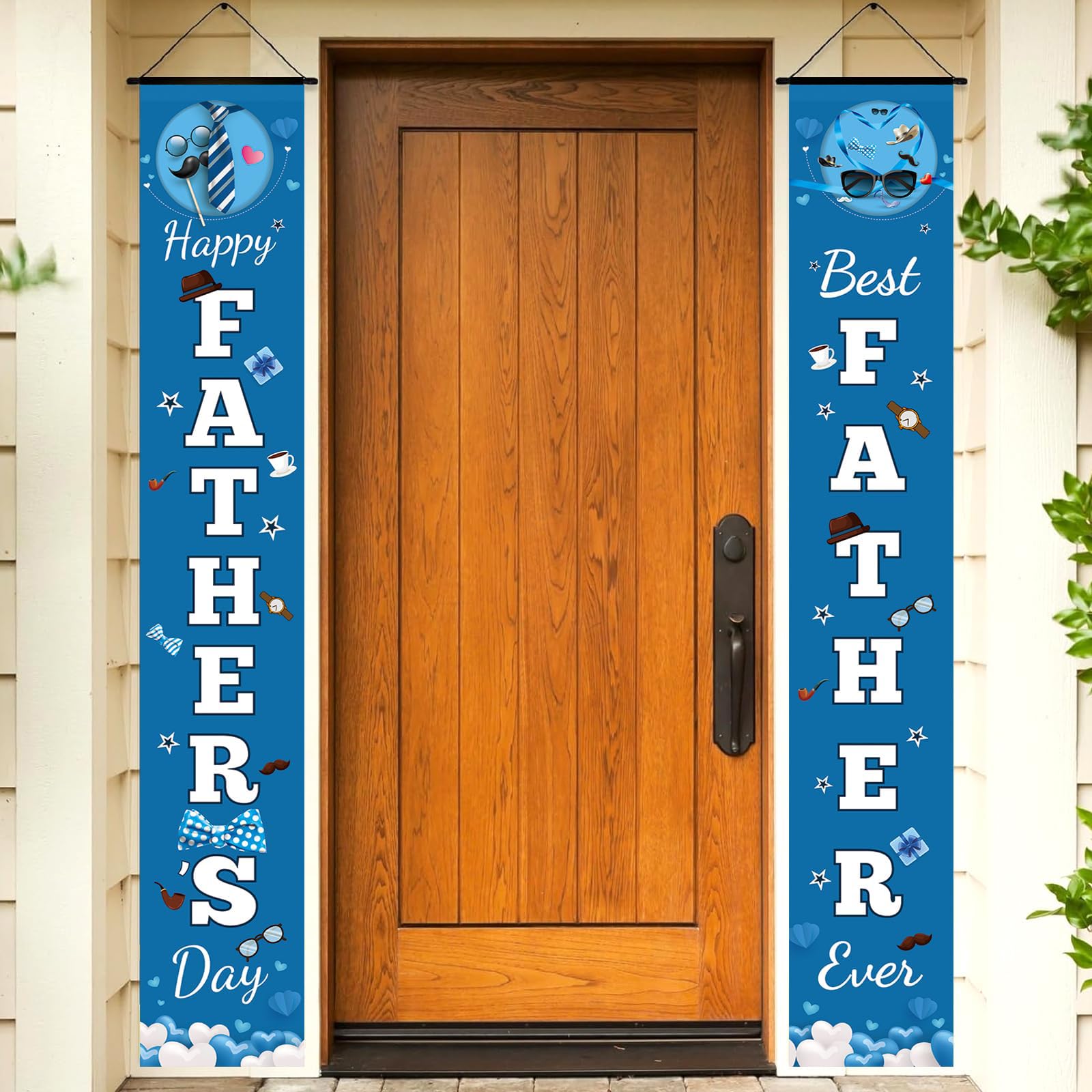Happy Fathers Day Decorations Banners 180x30cm Father'S Day Porch banners, Party Supplies, Backdrops, Indoor And Outdoor Backdrops Family Celebrations In Front of The House, Perfect for Photos