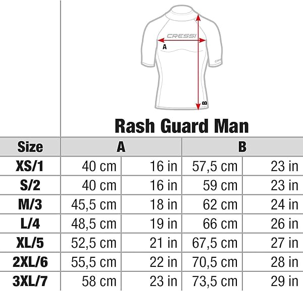 Cressi Rash Guard Man Long SL, Maglia Elastica Protettiva Maniche Lunghe Uomo - 5