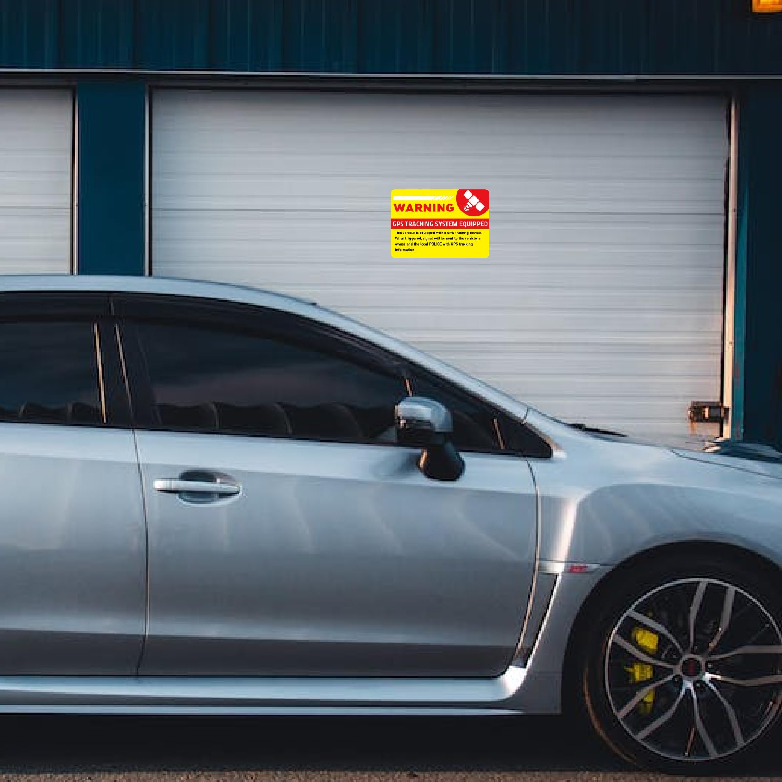 Craspire Système De Suivi GPS Équipé Panneau D'Avertissement 9.8" X 6.9