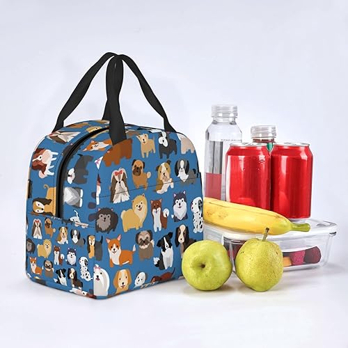 Miniatura 8 de VOOHDDY Bolsa de almuerzo aislada para perros y cachorros, reutilizable, impermeable, portátil, térmica, para trabajo, oficina, picnic, playa, viajes