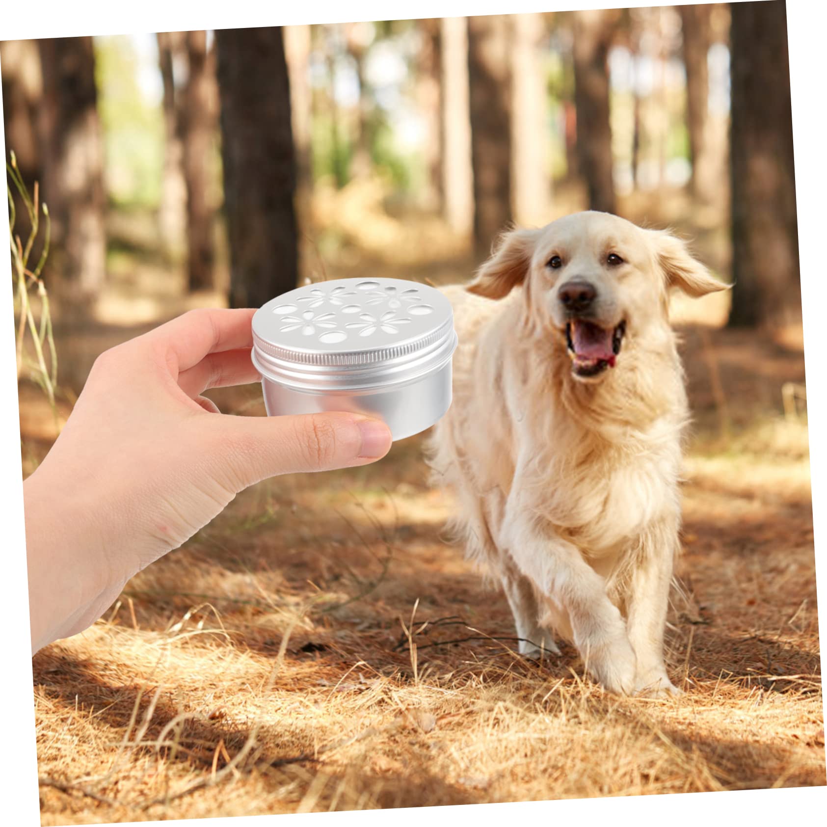 Caja de Entrenamiento Olfativo para Perros de Aluminio Resistente a Mordeduras, Capacidad 80ml, Paquete de 10 Unidades para Adiestramiento de Perros en Casa