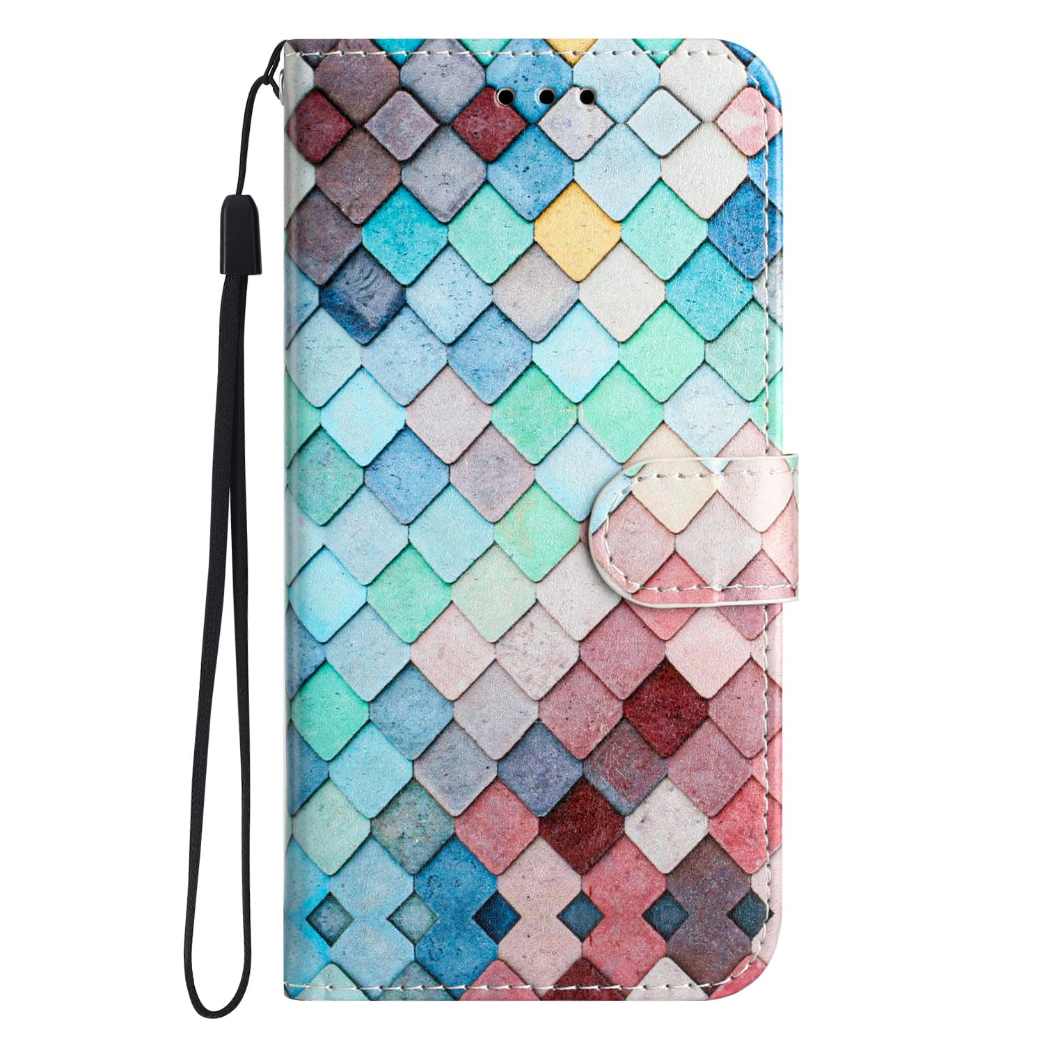 SEAHAI Cover In Pelle Per TCL 40SE: Custodia Portafoglio Blu Con Magnetica E Slot Carte - 2