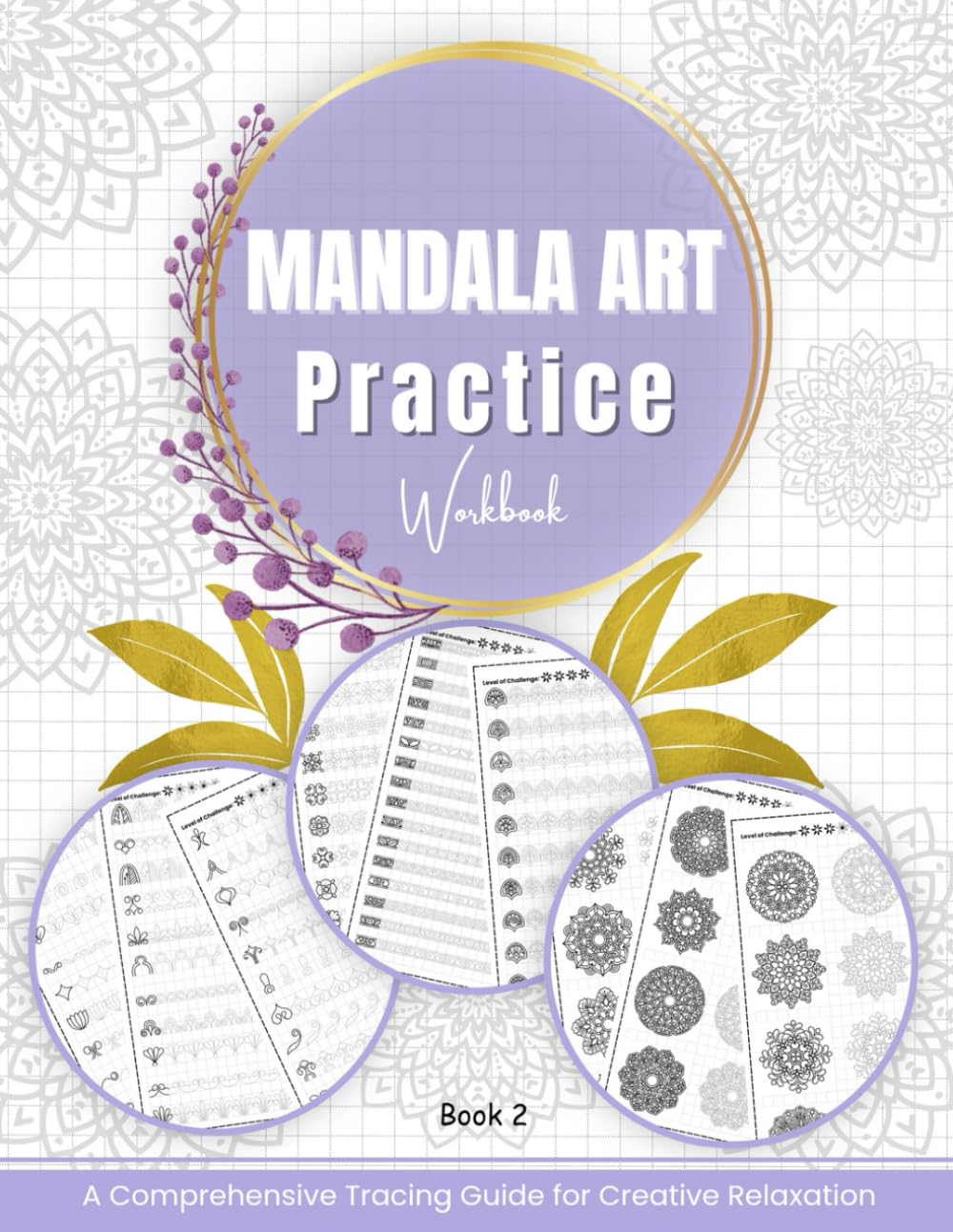Cahier de mandala anti-stress pour surmonter l'anxiété par le dessin guidé