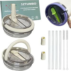 Amazon.com | 2 PCS Handle Flip Straw Lid Replacement for Stanley 40 oz