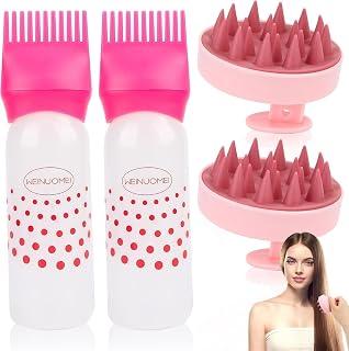 Jognee Hair Dye Brush Bottle, Hair Oil Applicator, Hair Oil Applicator, Root Comb Applicator Bottle Hair, Hair Repeater Hair, Oil Applicator Hair, Shampoo Brush, Application Bottle Hair