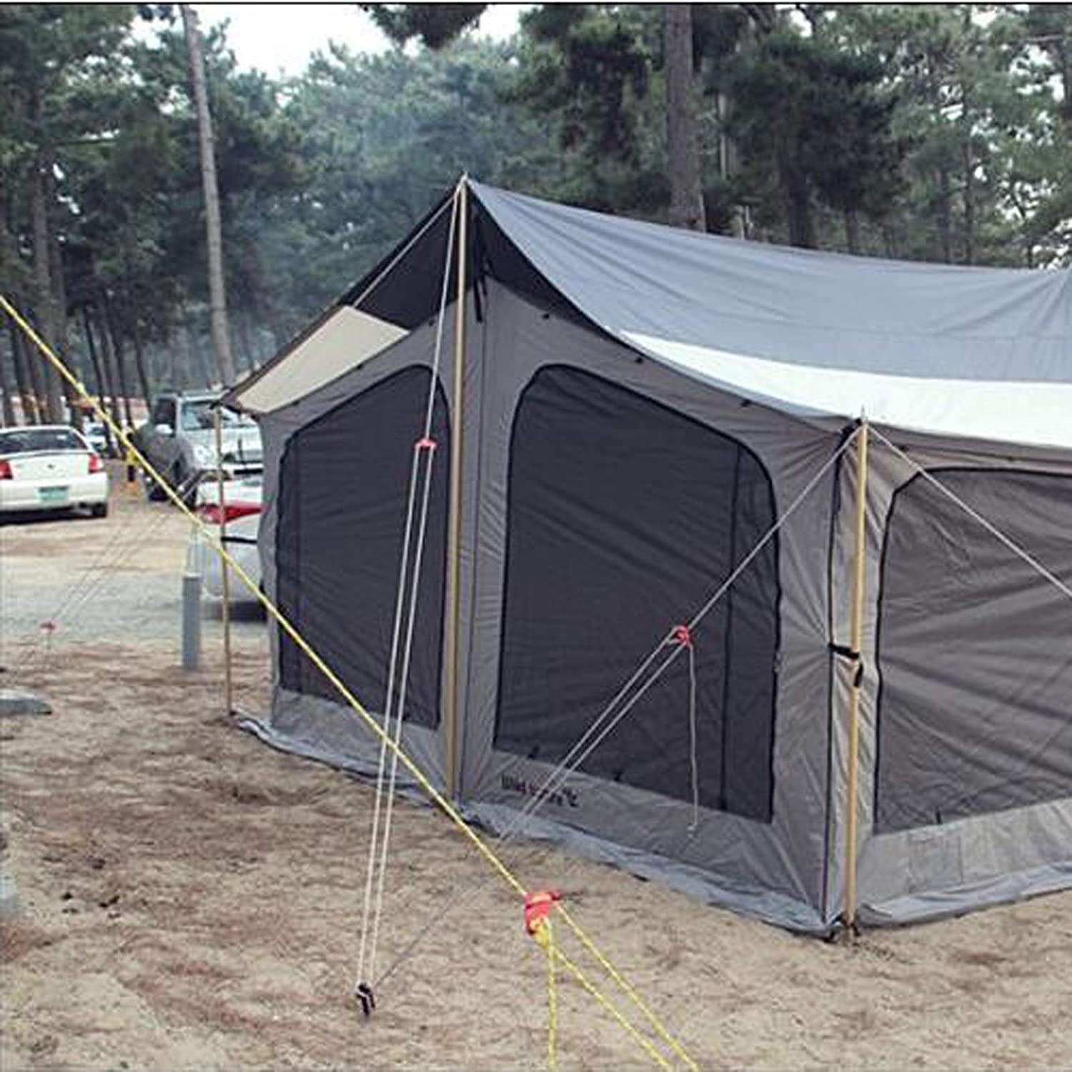 LATRAT 20 sztuk napinaczy linowych ze stopu aluminium, trójotworowe napinacze do namiotu, akcesoria do namiotu, regulacji, do namiotu, wędrówek, na kemping