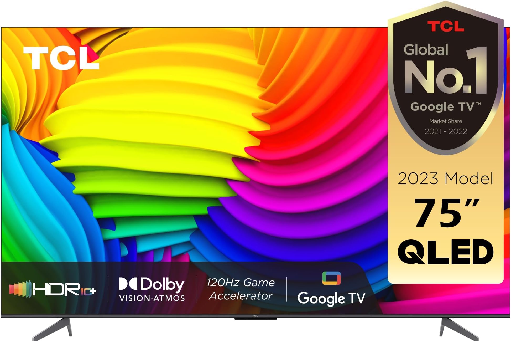 75 Inch 4K QLED HDR 10+ Smart TV Quantum Dot Technology Dolby Vision Atmos Game Master Quantum Dot Slim Design 75C647 - (2023 Model)