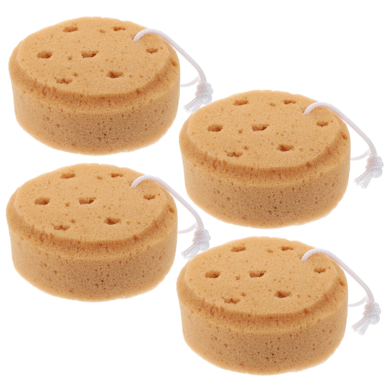 Angoily 5 Sets Körperschwamm Mit Starker Absorption Natürlicher Luffa Zum Peeling-badeschwamm Für Frauen Jungen Und Mädchen 4 Stück * 5