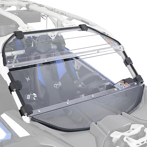 KEMIMOTO X3 Full Windshield Hard Coated Compatible with Can-Am Maverick X3 & X3 Max XRS XDS Turbo RR 2017-2024 PC Heavy Duty Front Windproof Full