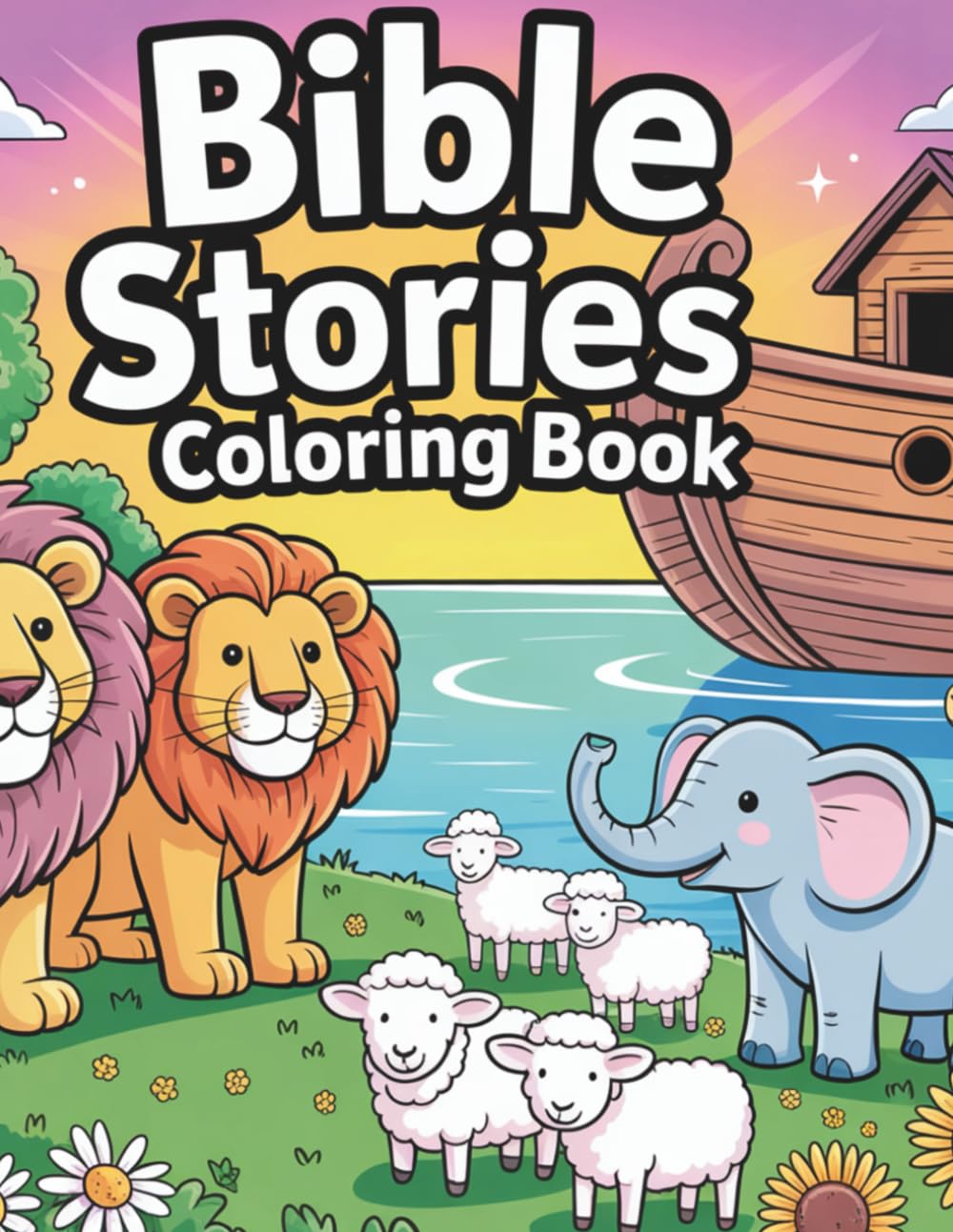 Bible Coloring Book for Adults and Kids: Inspirational Scripture Verses with Beautiful Designs for Relaxation and Faith