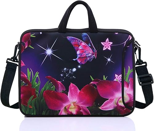 Vista 10 de 15 A 15,6 pulgadas portátil hombro manga Messenger Bag Funda con asa y bolsillo lateral extra para 14" – 15.6 " Inch Azul,Azul clásico,classic