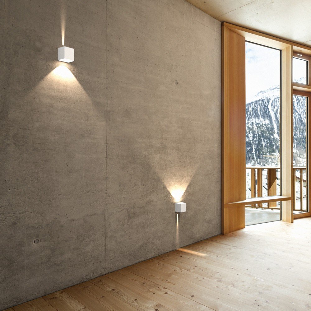 Applique Murale Extérieure Nordlux Canto Kubi - LED Intégrée 2x5W - Acier Inoxydable - IP44