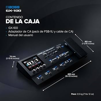 BOSS GX-100 | Avanzado procesador de efectos de guitarra