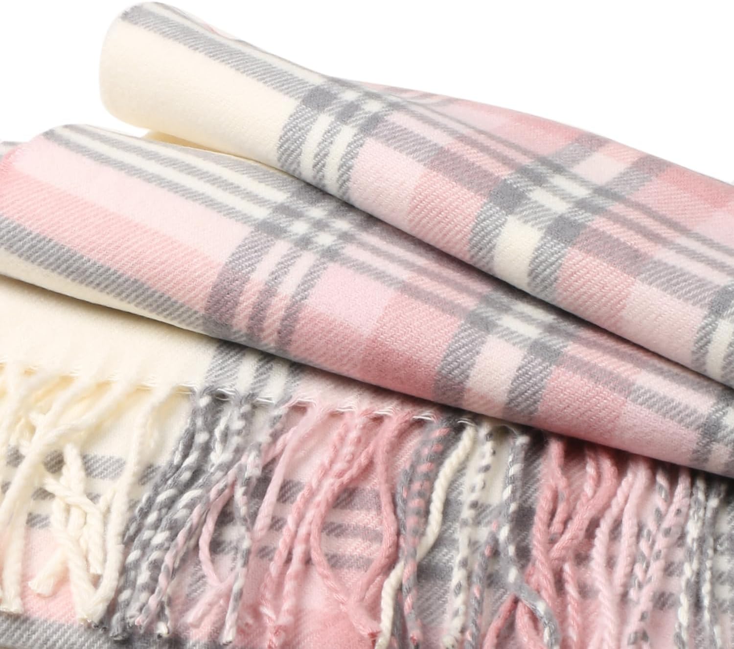 TZ Promise Men Women Tartan Plaid Cashmere Feel Classic Soft Warm Winter Scarf For Cold Weather - Image 4