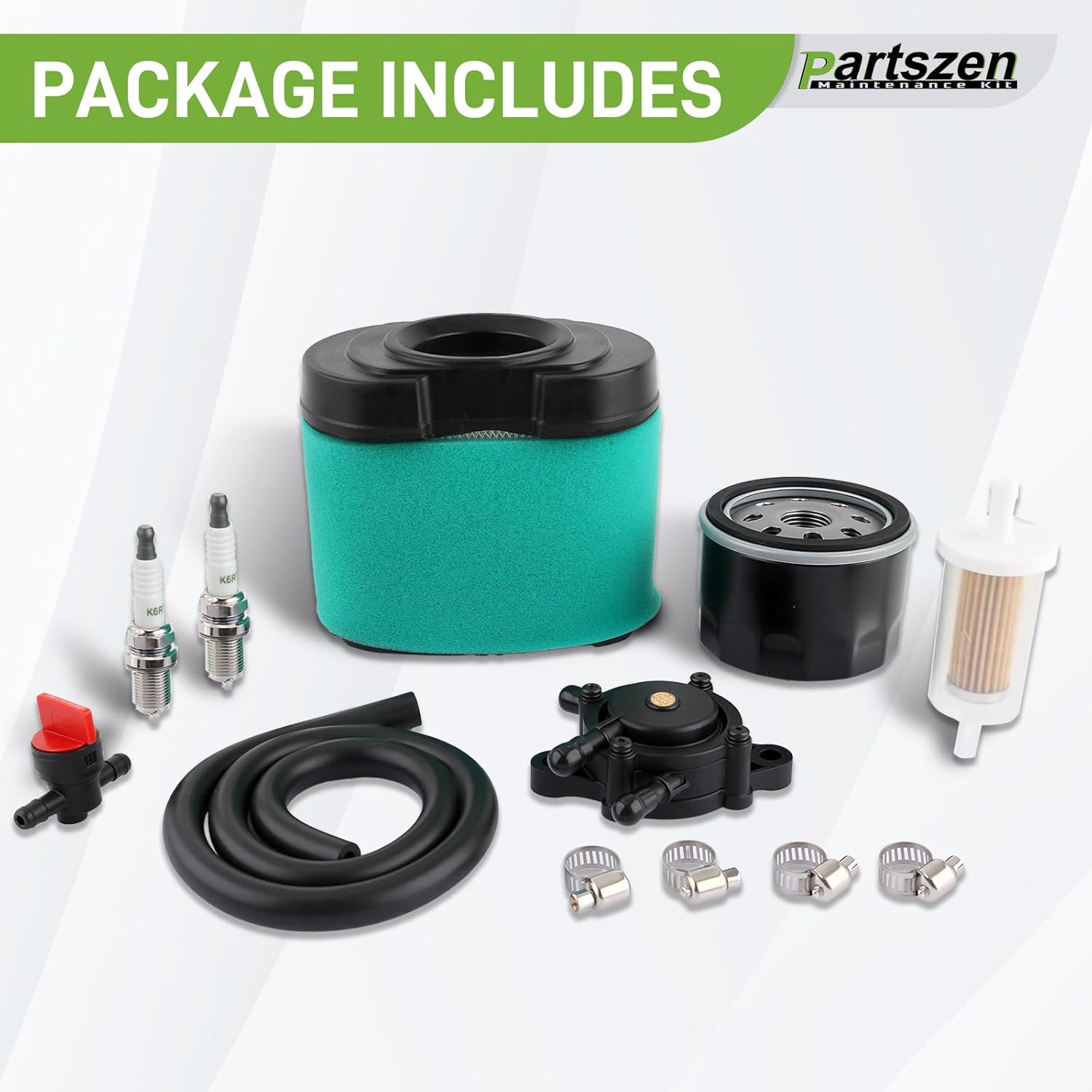 792105 Air Filter Oil Filter for 407777 445577 445677 445877 40G777 44H777 44K777 44L777 for JD LA165 D160 MIU11515 GY21057 Lawn Mower Part with Fuel Pump Spark Plug Kit