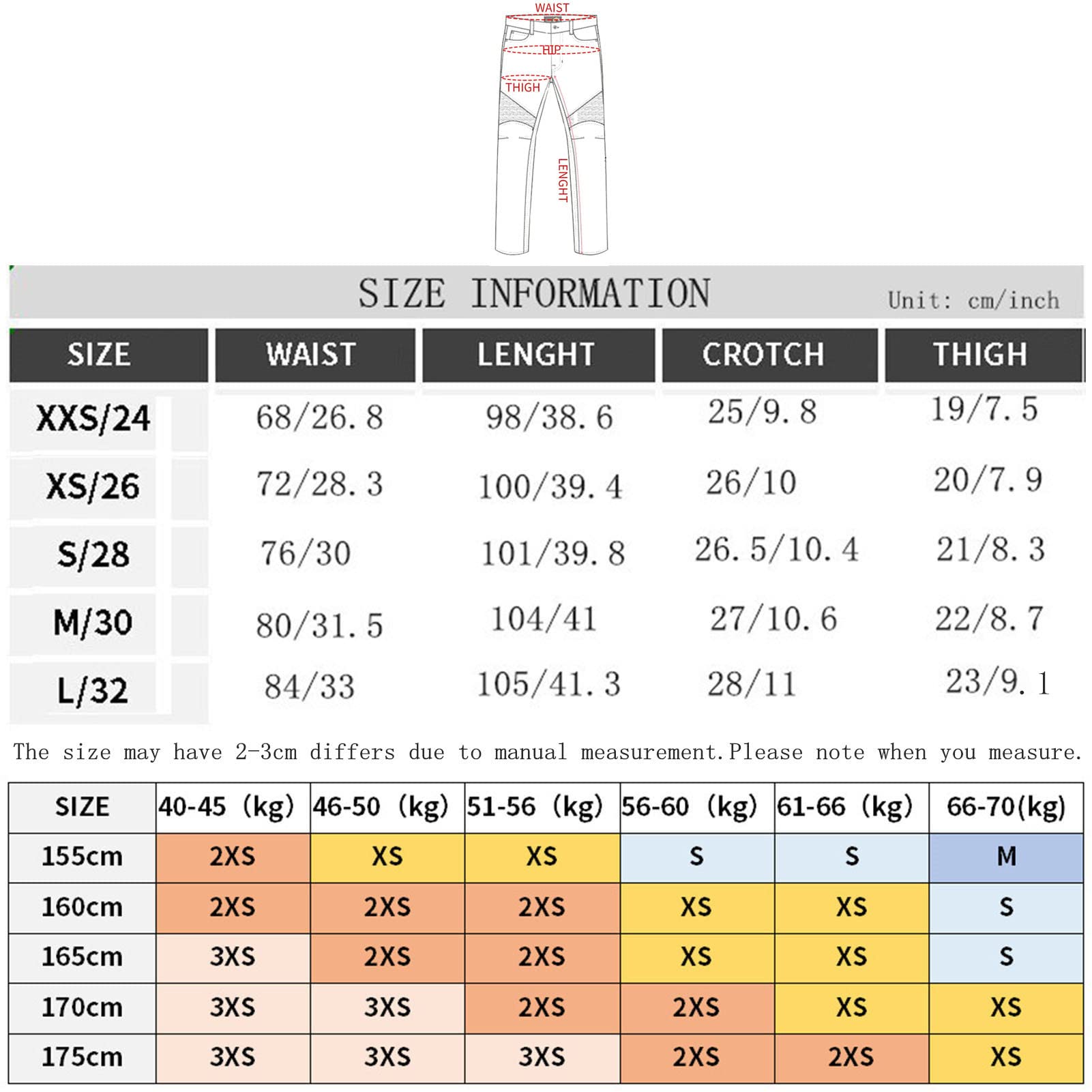 Moto Pantalon Protection Pour Femmes, Moto Jeans Respirant, Avec Amovible Protéger Pads D'armure De Motard Pantalon Extensible Résistant à L'usure, Coupe-Vent (Black,L)