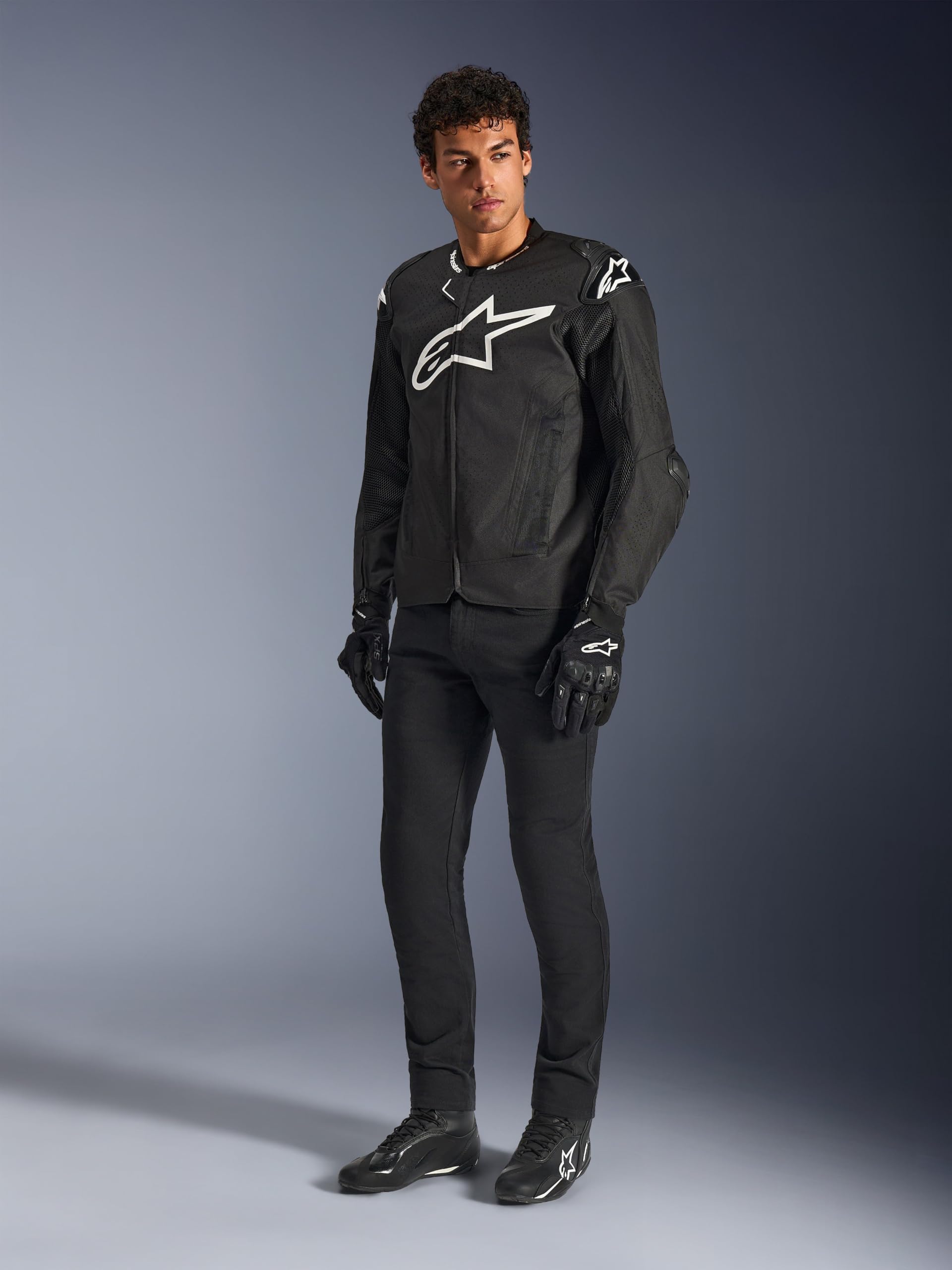Alpinestars T-GP Air Giacca tessile da motocicletta perforata, nero, XL