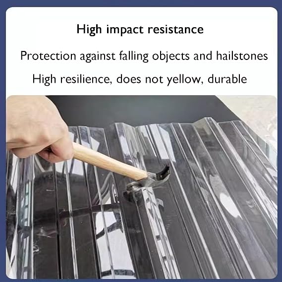 Corrugated Roofing Sheets Daylighting Panels Flexible Installation Fibreglass Light Panels Factory Workshops, Warehouses(0.9x1.3m/2.95x4.27ft)