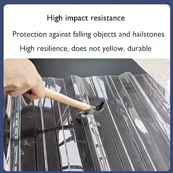 Corrugated Roofing Sheets Daylighting Panels Flexible Installation Fibreglass Light Panels Factory Workshops, Warehouses(0.9x1.3m/2.95x4.27ft)