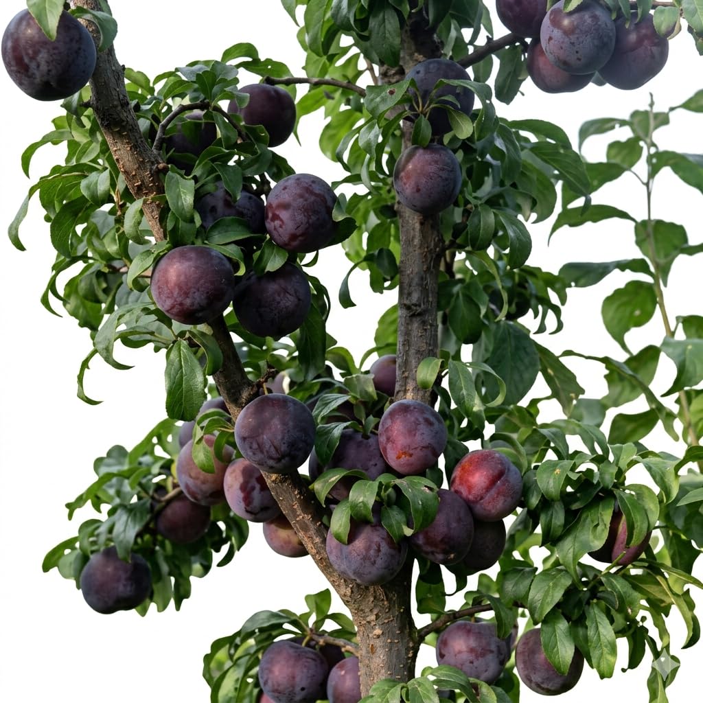 Guruji Plantation Kala Amritsari Plum (Aloo Bukhara) Fruit Plant Traditional Sweet Variety Easy Grow Live Plant for Home Garden Pack of 1-image-34