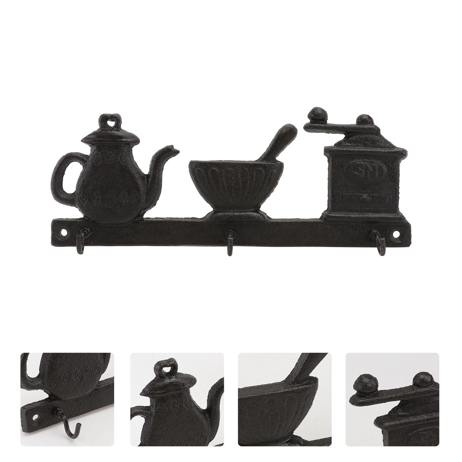 Vintage Kleiderhaken aus Eisen Stabiler Wandhaken Im Retro Design Praktischer Hutaufhänger für Flur Schlafzimmer und Küche