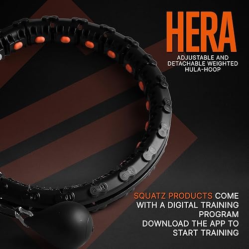 Miniatura 7 de SQUATZ Hula Hoop de ejercicio para adultos para pérdida de peso  Hula Hoop ponderado para entrenamiento, aro de hula-hoop ponderado ajustable y