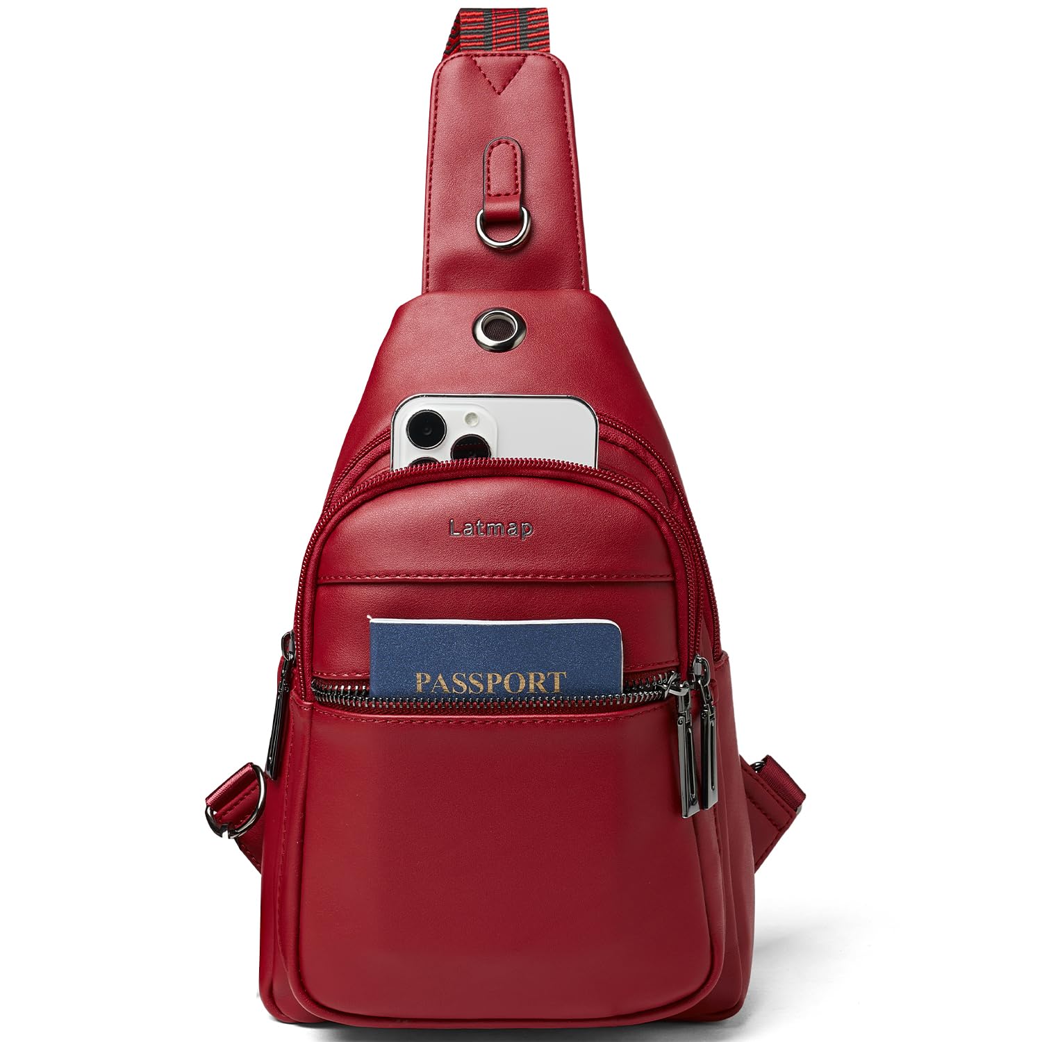 LATMAP 7L Brusttasche Damen,Sling Bag Damen Kleine Crossbody