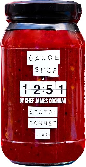 Sauce Shop X 12:51 by Chef James Cochran | Scotch Bonnet Jam | Made in the UK | Jar, 260g