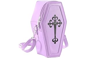 Gothic Crossbody Coffin-Shaped Phone Purse