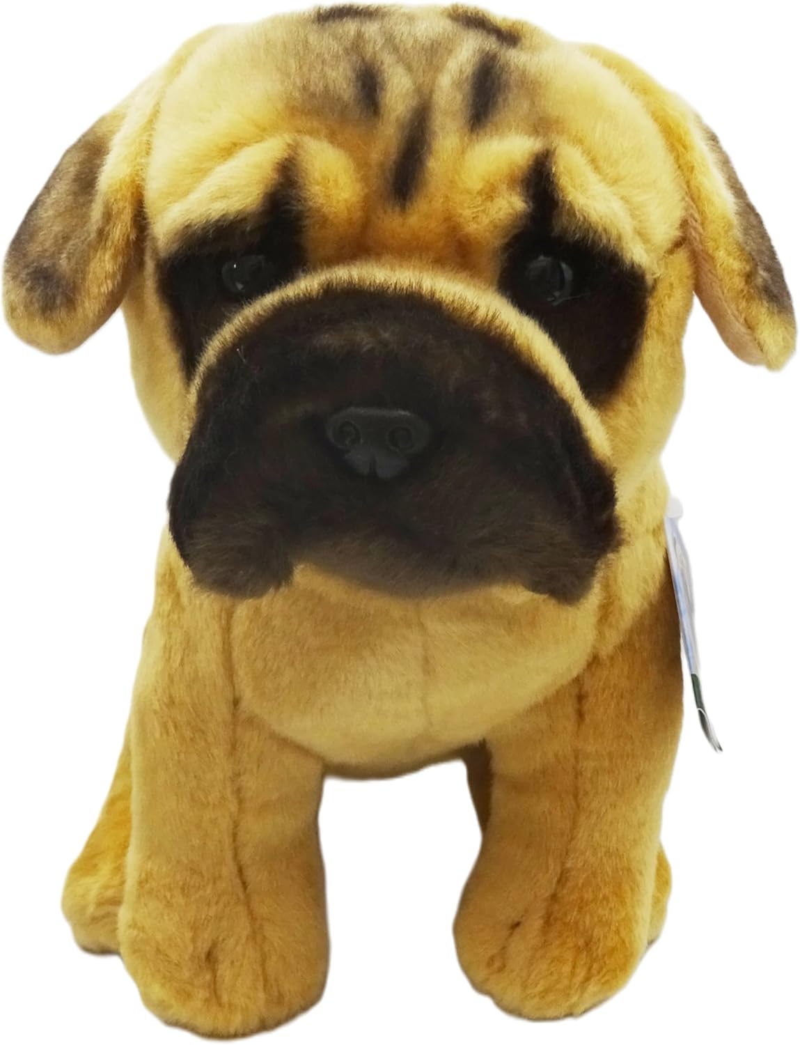 Bull Mastiff quality 12" Plush Toy Dog Plushie Can Be Personalized & Customized With An Engraved Tag, Collar and Stunning Gift Wrap