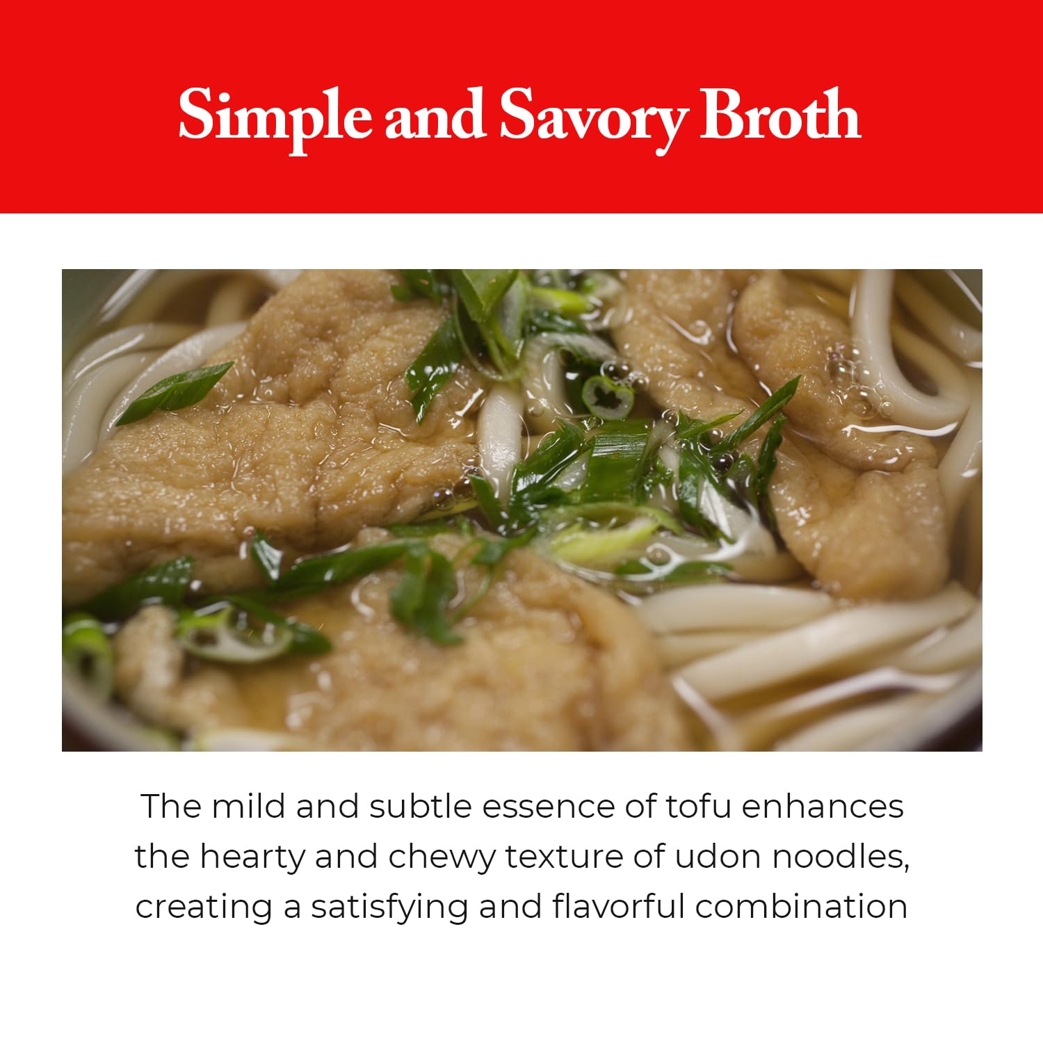 Wang Tofu Udon with Savory and Silky Soup, Pack of 6