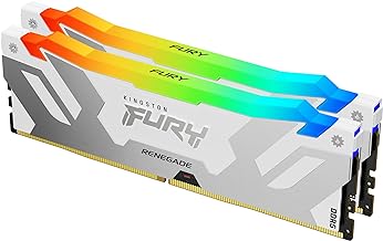 Kingston Fury Renegade RGB White 32GB 6400MT/s DDR5 CL32 DIMM (Kit of 2) XMP