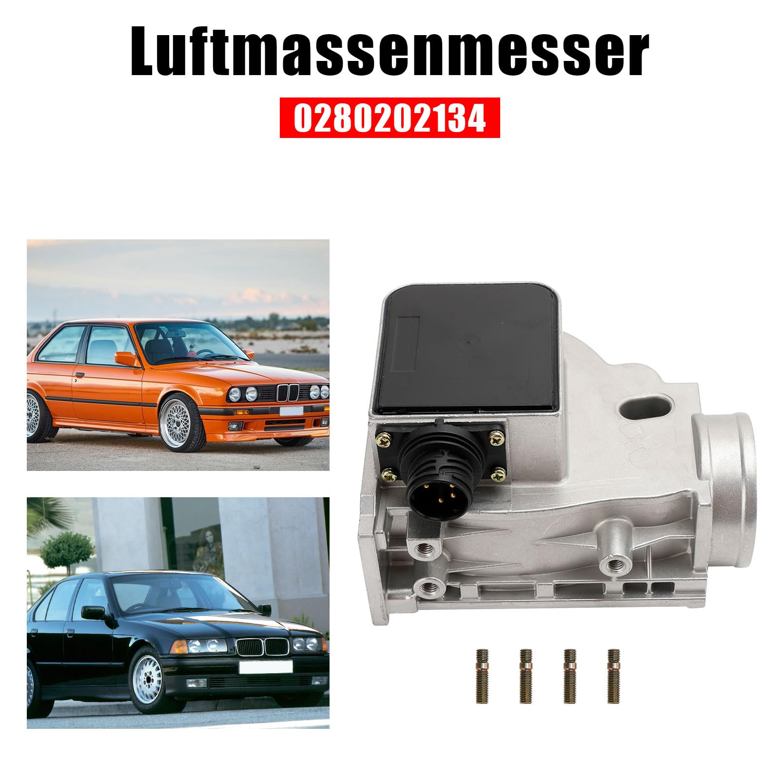 MAF Capteur de débit d'air 0280202134 pour BMW 318Ti 318i 318is 1.8L 1991-1995