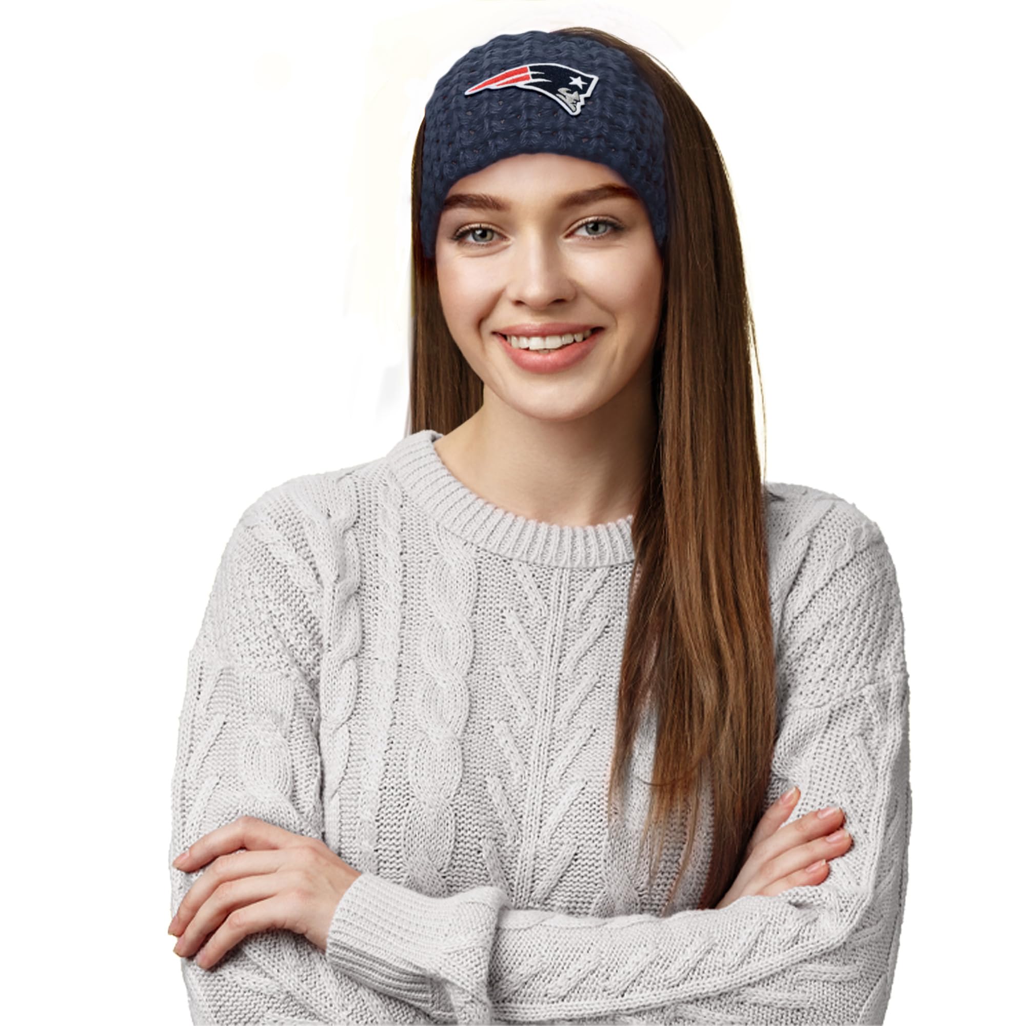 Littlearth NFL New England Patriots Chunky Knit Headband-image-41