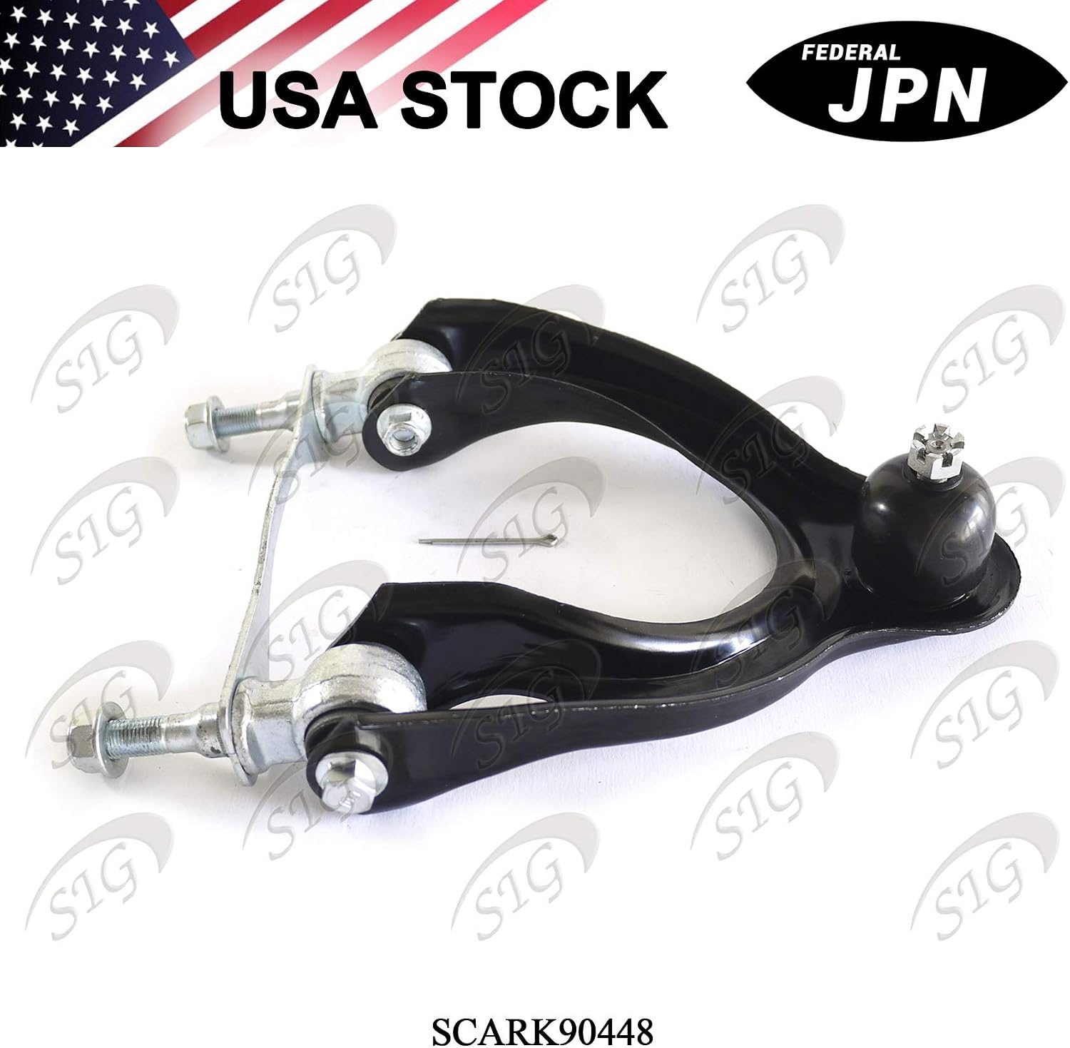 Front Right (Passenger Side) Upper Control Arm and Ball Joint Assembly Compatible with Acura & Honda Model Integra & Civic & Civic del Sol (Replacement# 51450ST7A01, RK90448) - SCARK90448