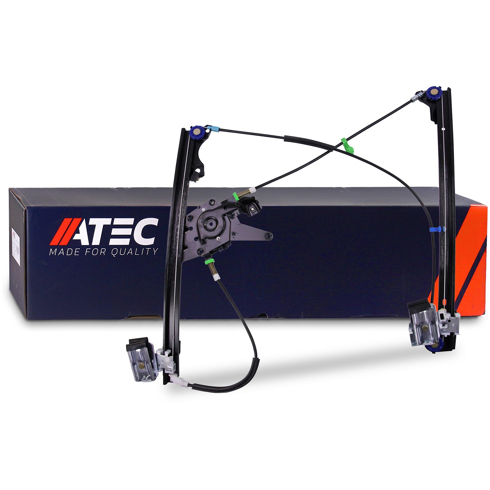 ATEC Germany 1x Elevalunas eléctrico delantero izquierdo con función confort con motor eléctrico Compatible con VW GOLF 3 (1H1), GOLF 3 Variant (1H5), VENTO (1H2)