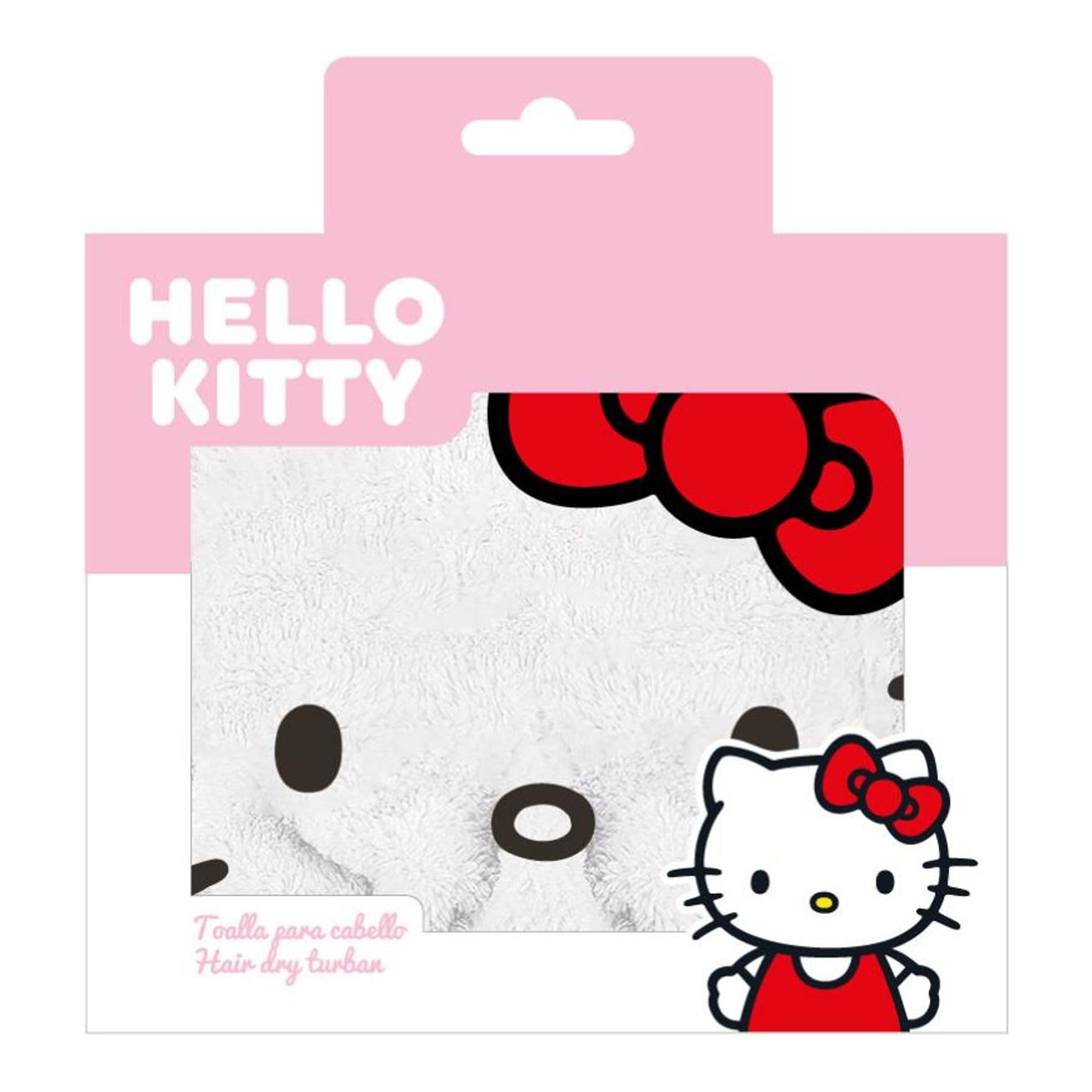 CERDÁ LIFE'S LITTLE MOMENTS | Asciugamano per capelli Hello Kitty – Asciugatura rapida e antiscivolo, cura delicata per donne e ragazze