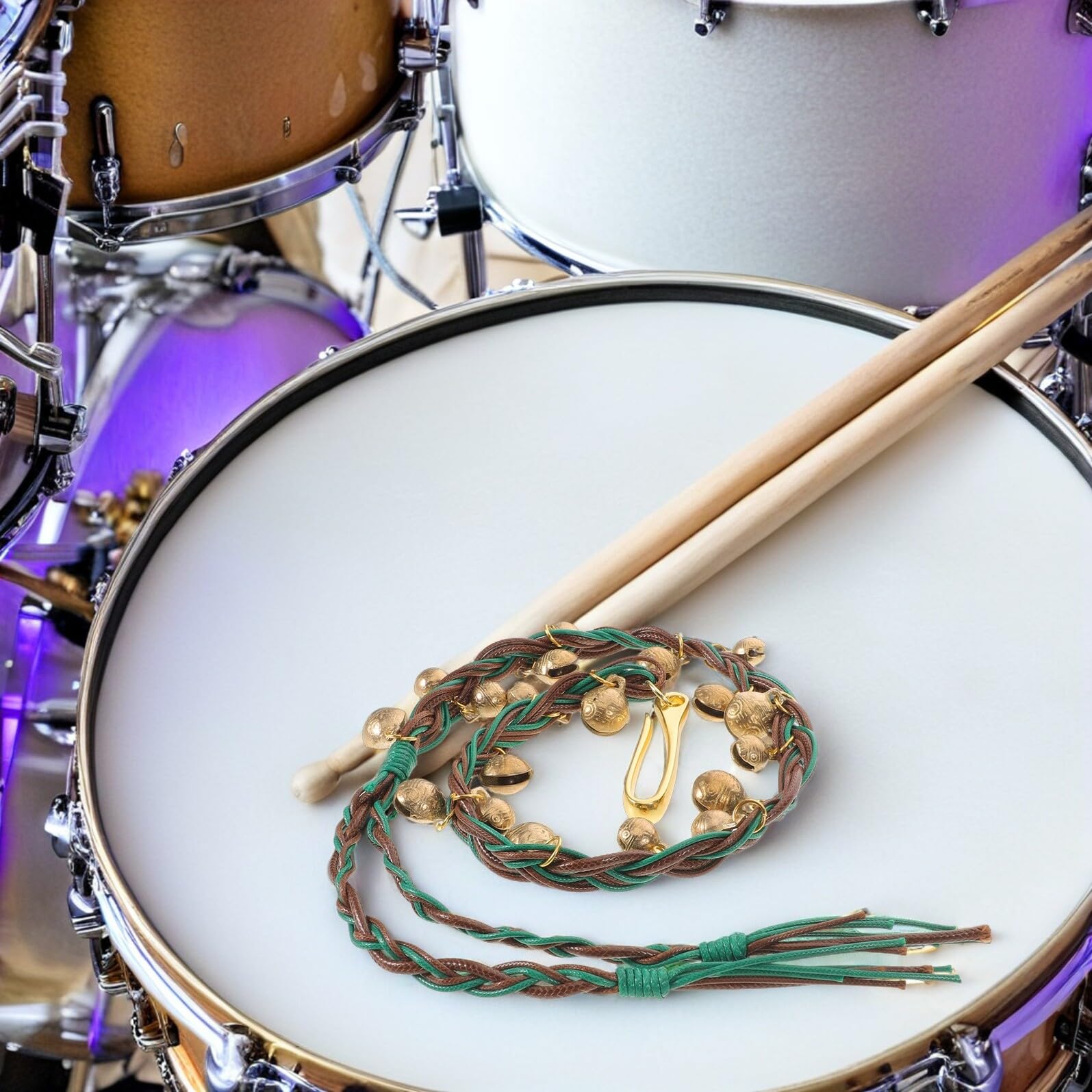 Mikinona 10 Szt. Szt Cymbałki Jingle Bell Do Zestawu Perkusyjnego Efekt Cymbałków Hi-hat Lekki i Precyzyjny Zestaw Sizzler Idealny Do Jazzu Występów Scenicznych i Sesji Studyjnych Długości