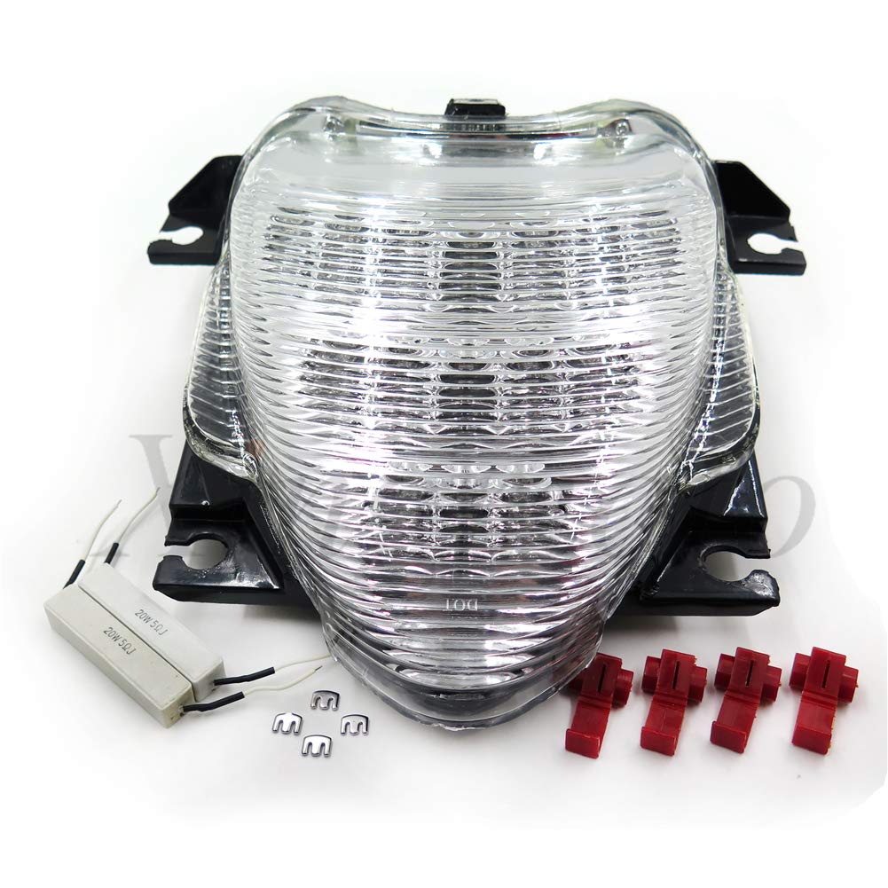 HASkulle Motorcycle Clear Led Tail Light Brake Light with Integrated Turn Signals Indicators for Suzuki Boulevard M109R/ VZR1800 / M109R LE / VZR1800Z / M109R2 / VZR1800N