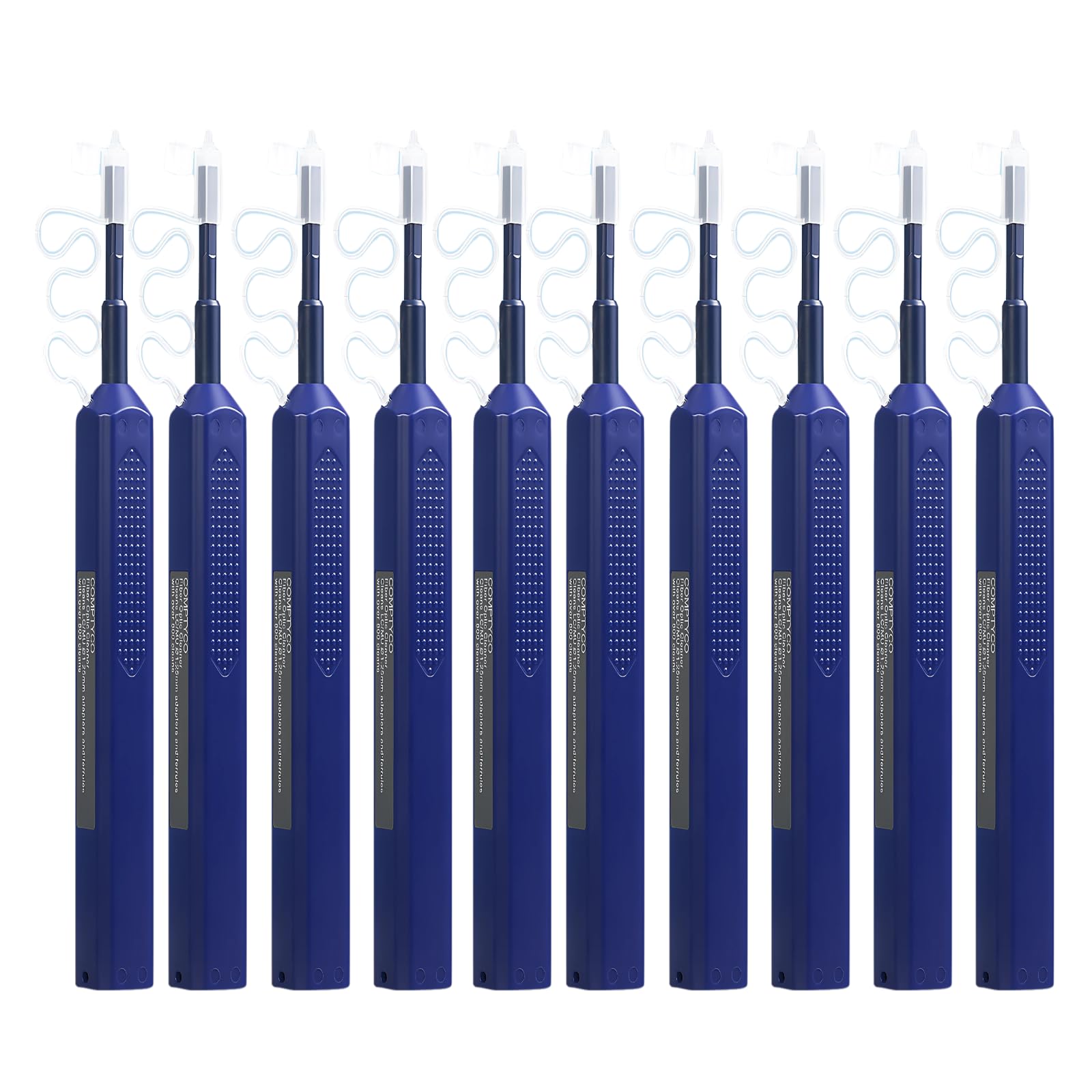 10 x Glasfaser-Reiniger, Glasfaser-Werkzeuge, Reinigungsstift für LC/MU, 1,25 mm Stecker, über 800 Reinigungen, Faserendflächenreinigung und optische Steckerreinigung